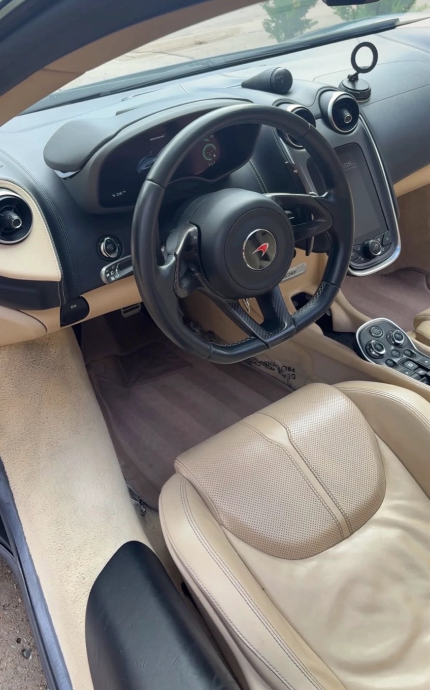 Leather seats after an upholstery deep clean